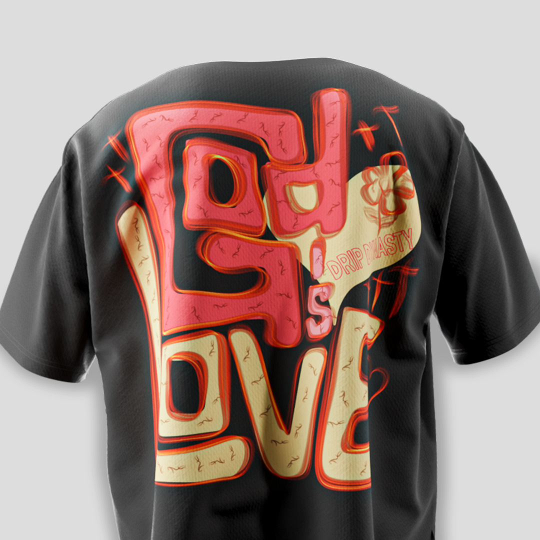 GOD IS LOVE BLACK T-SHIRT